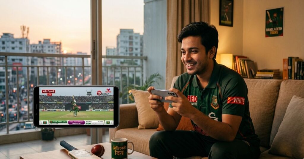 লাইভ ক্রিকেট খেলা দেখার ফ্রি অ্যাপস
